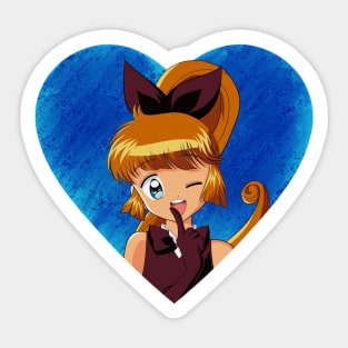 Saint Tail in the Heart Illustration (lisa e seya un solo cuore per lo stesso segreto) Sticker